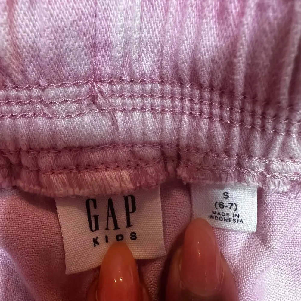 Gap Kids Pink Sweat Shorts sz S (6-7) Pink Tie-Dye Shorts